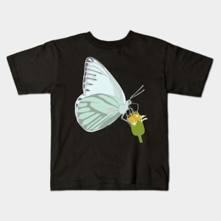 Butterfly with flower Kids T-Shirt